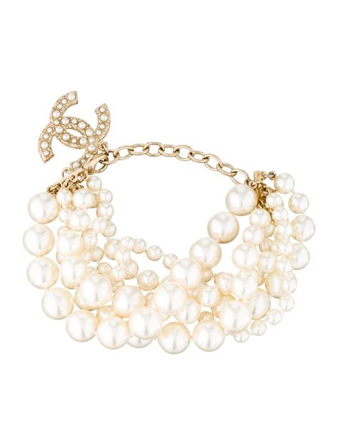 chanel double strand pearl bracelet|chanel bracelet price.